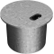 H�tte til stolper | varmgalvaniseret | til stolper med � 60 mm | uden l�semekanisme | passer til jordfester, varenr. 460.10, 460.40 og 460.60